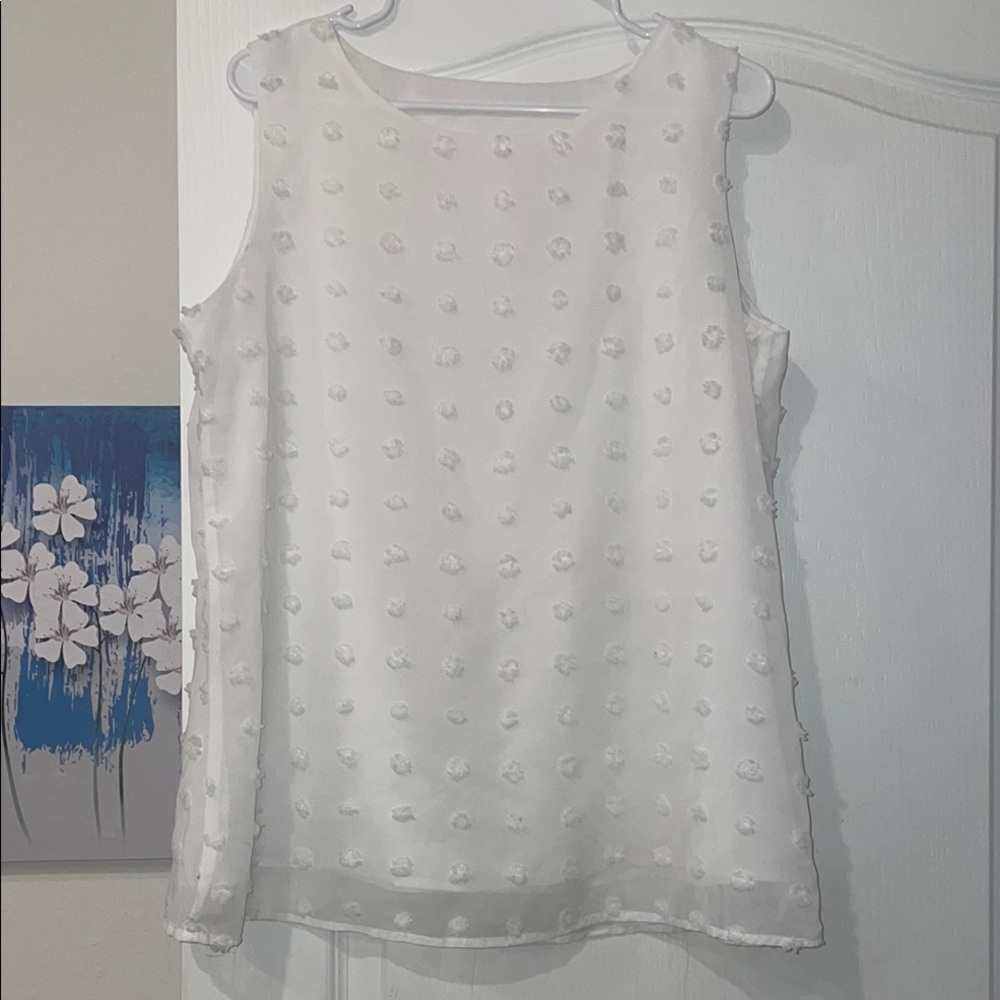 Elegant Ivory Sleeveless Top